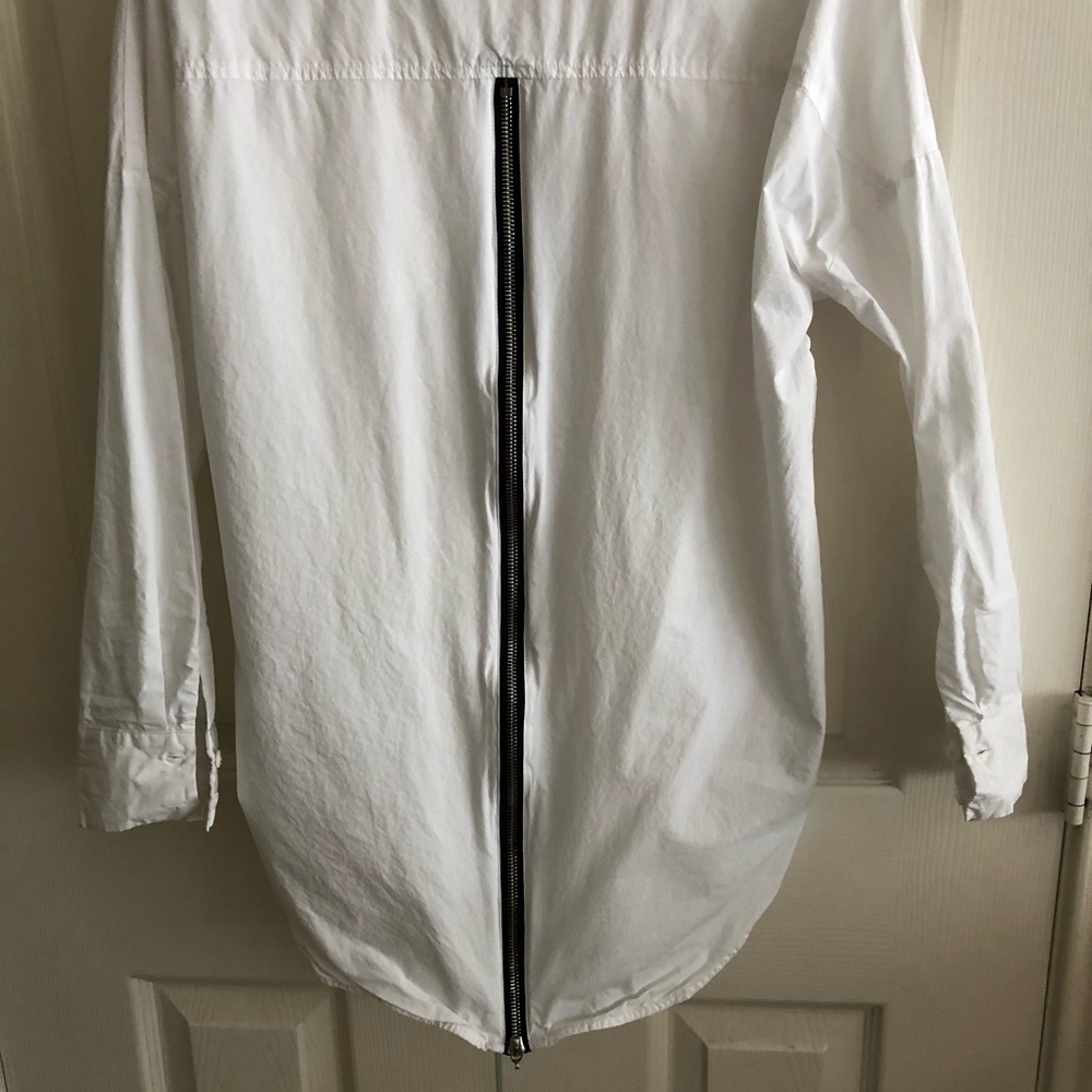 Celine button down shirt with black zipper - Picture 4 of 6